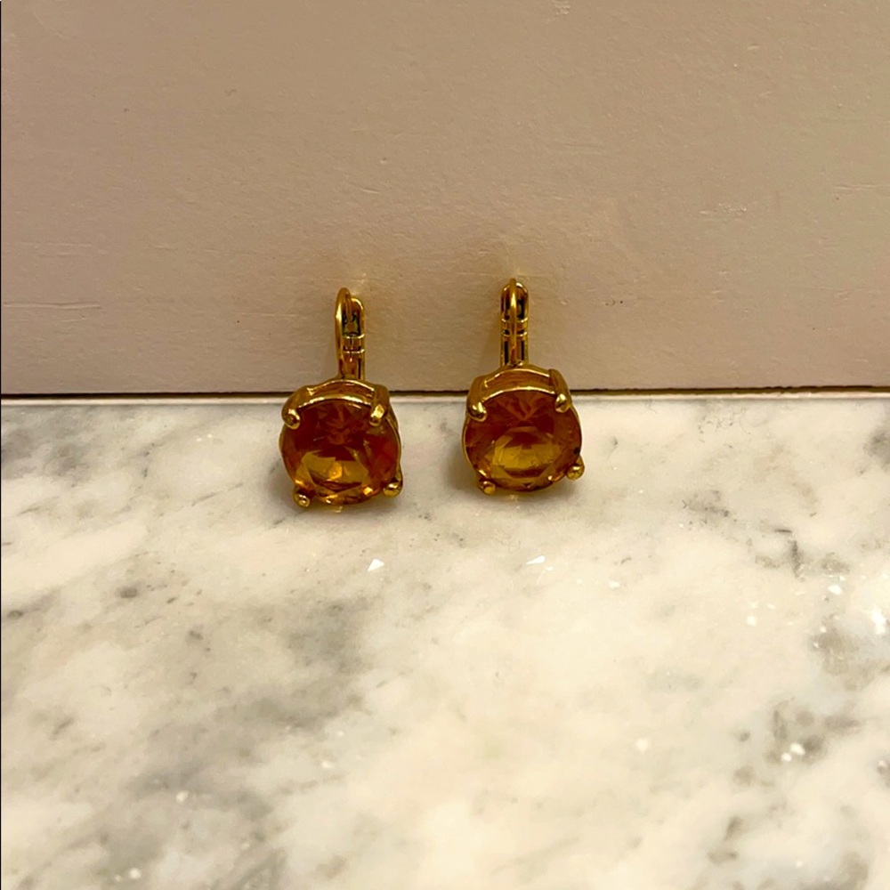 Kate Spade topaz colored earrings